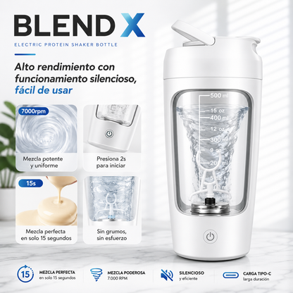 BlendX Pro™ | Shaker Eléctrico de Proteína