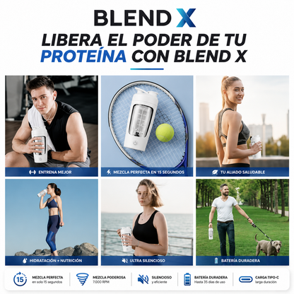 BlendX Pro™ | Shaker Eléctrico de Proteína
